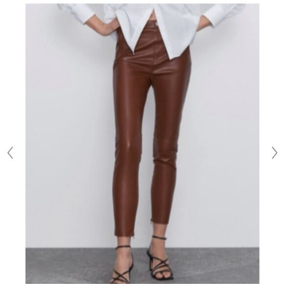 Zara brown liquid legging - Picture 1 of 7